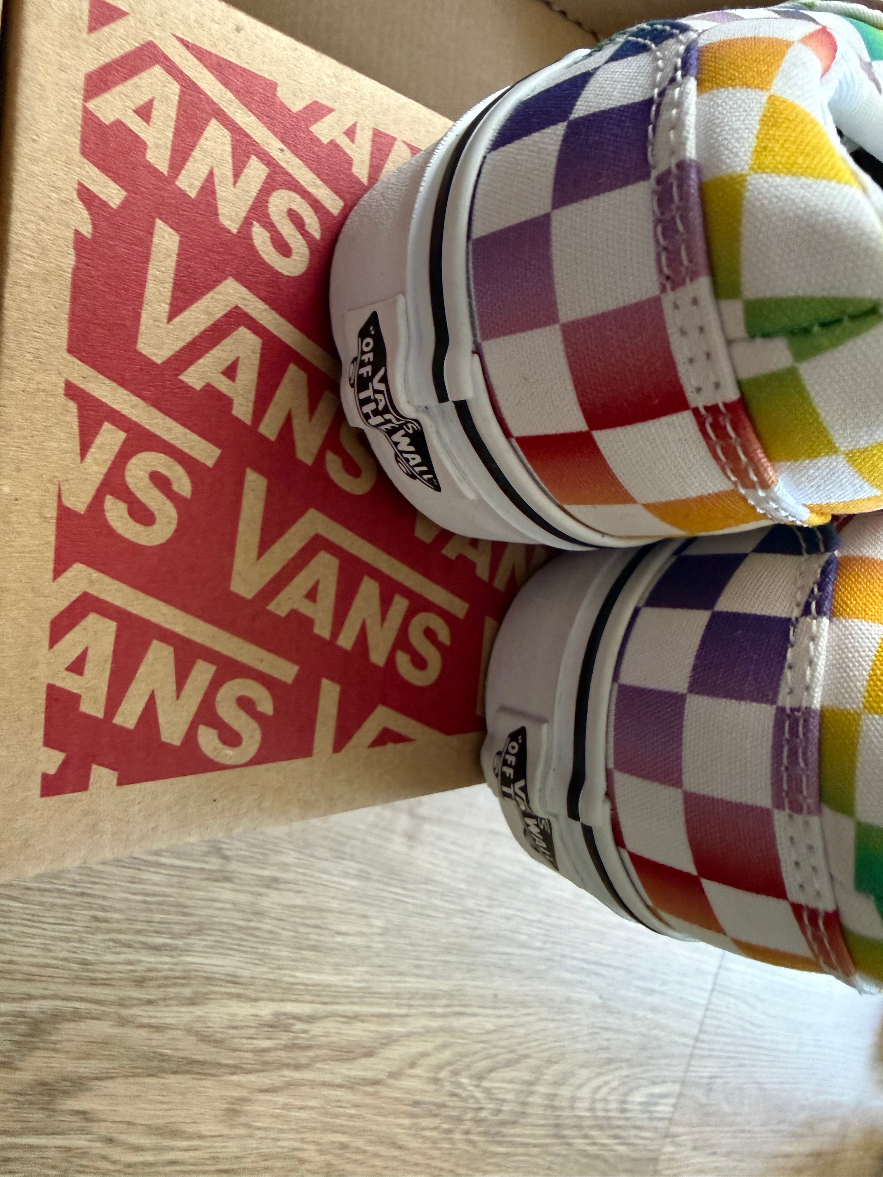🌈 Vans Authentic Checkerboard Rainbow – Gr. 37 – Neu mit Etikett & Originalkarton