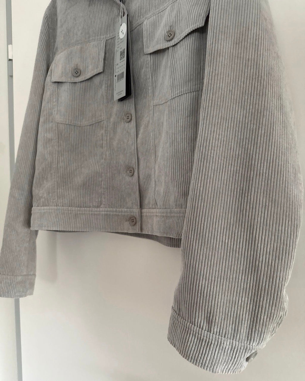 Marc Aurel Cordjacke – Gr. 44 – Hellgrau – Neu mit Etikett
