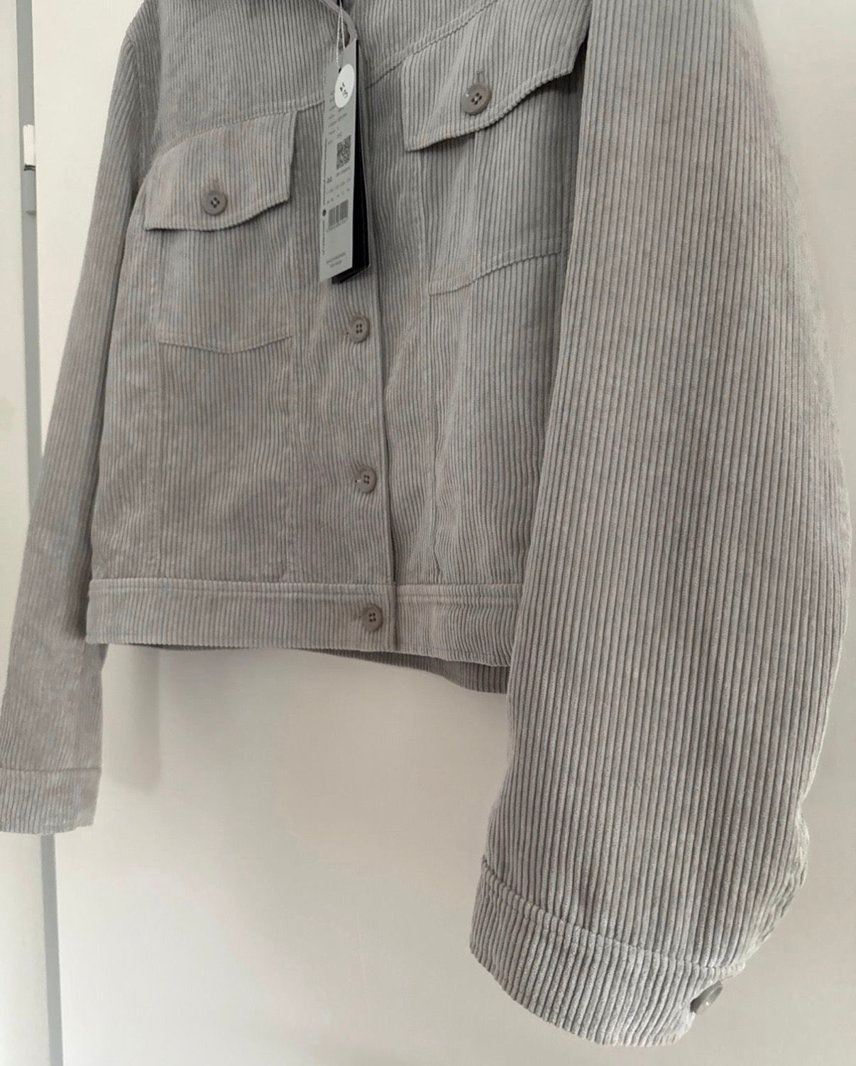 Marc Aurel Cordjacke – Gr. 44 – Hellgrau – Neu mit Etikett