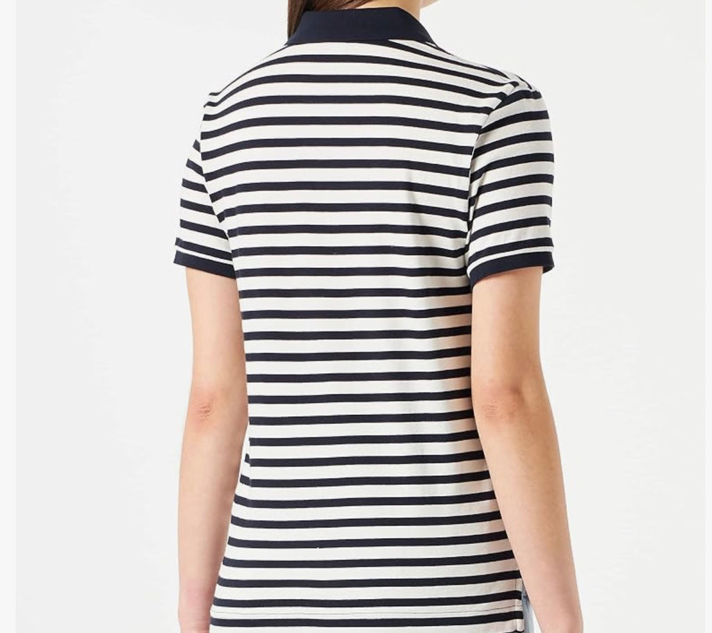 GANT Damen Poloshirt XL – Dunkelblau & Weiß gestreift