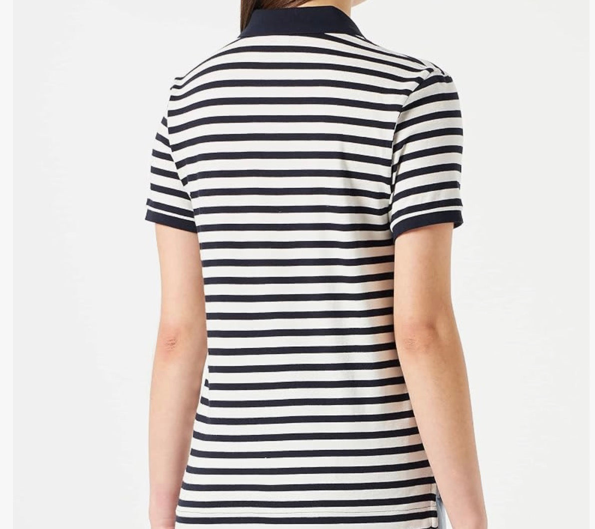 GANT Damen Poloshirt XL – Dunkelblau & Weiß gestreift