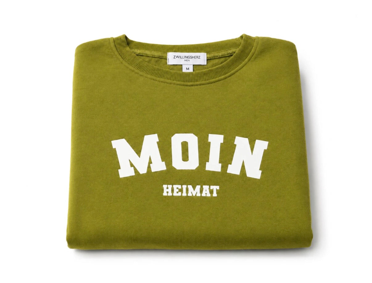 Herren Sweatshirt “MOIN HEIMAT” – Größe M – Khaki neu OVP