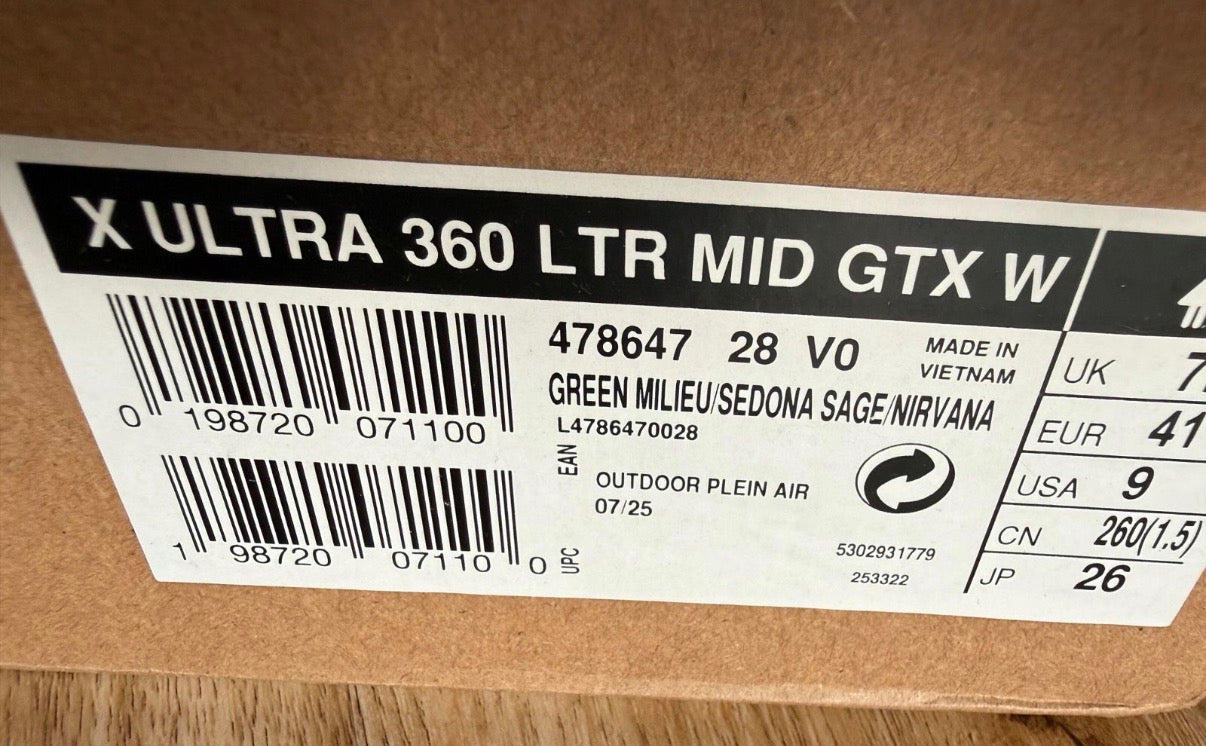 Salomon X Ultra 360 LTR Mid GTX W – Damen Wanderschuhe – Gr. 41 1/3