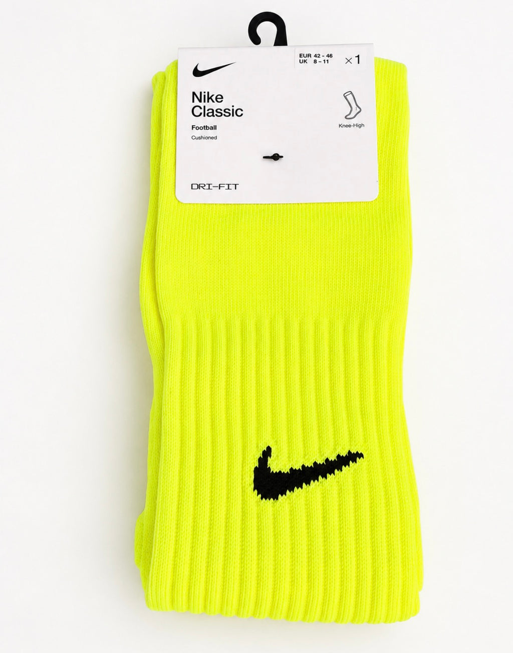 Nike Classic Football DRI-FIT Kniestrümpfe Volt neon gelb Gr. 42–46 | Neu
