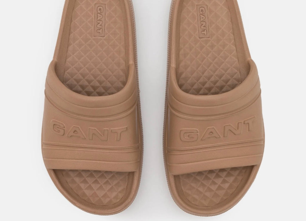 Gant GLADYN - Pantolette flach - warm Khaki Gr 42