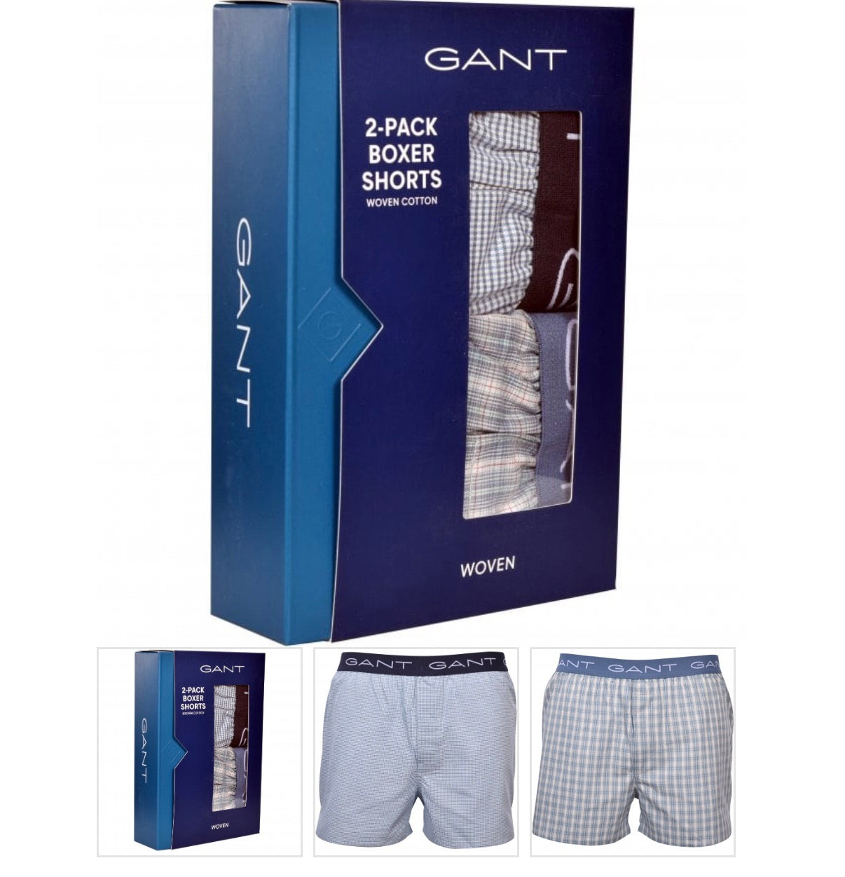 GANT 2er-Pack Boxer Shorts – Woven Cotton

Klassischer Komfort im stilvollen Doppelpack