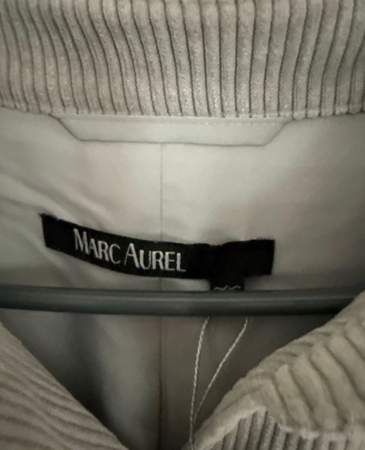 Marc Aurel Cordjacke – Gr. 44 – Hellgrau – Neu mit Etikett
