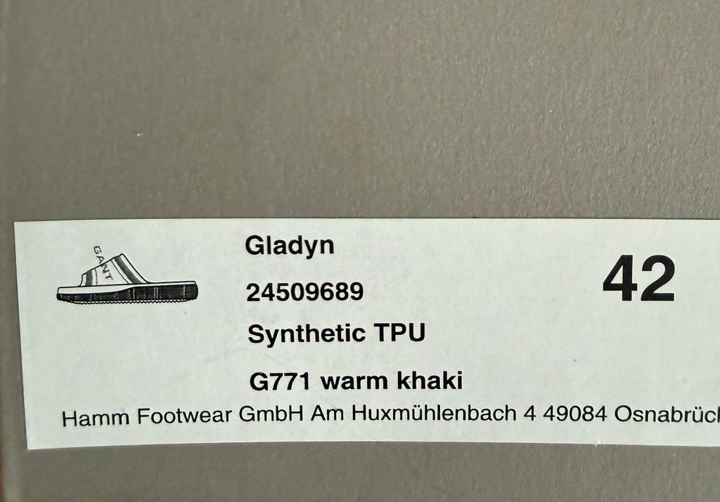 Gant GLADYN - Pantolette flach - warm Khaki Gr 42