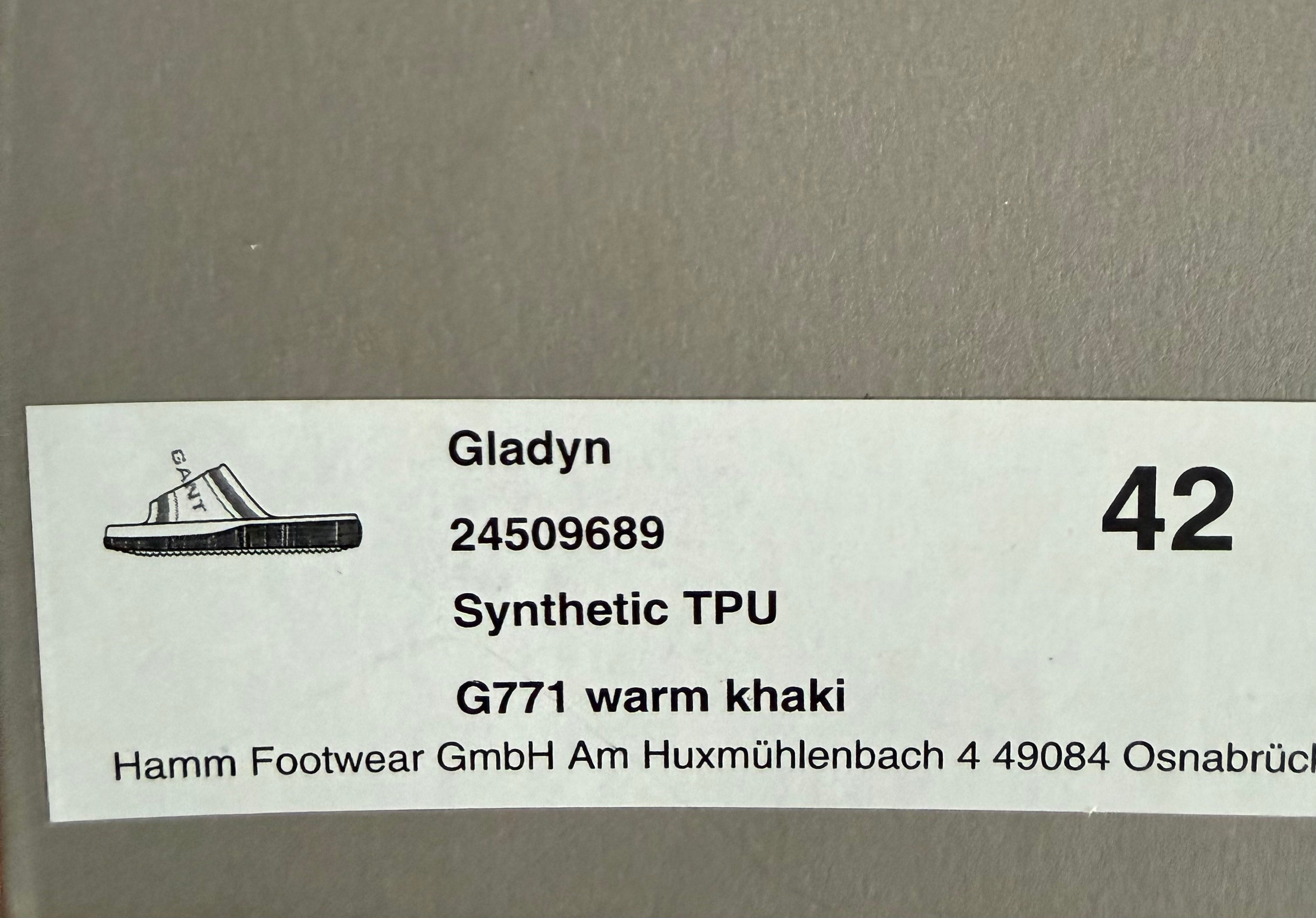 Gant GLADYN - Pantolette flach - warm Khaki Gr 42