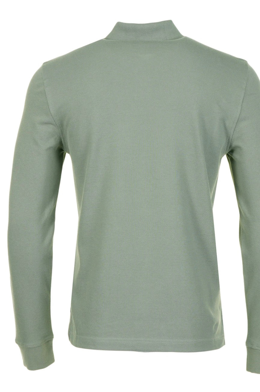 Belstaff Stewarton Langarm-Poloshirt – Mineral Green – Größe 2XL – Neu mit Etikett