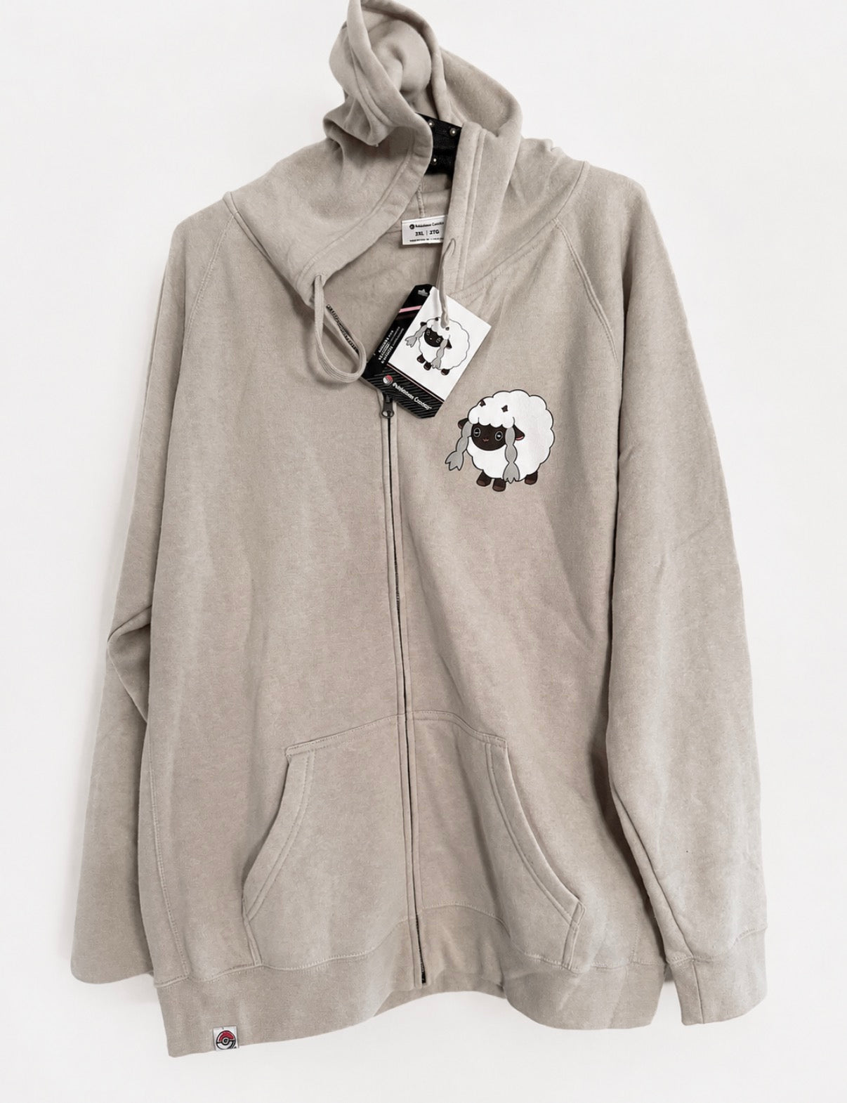 Pokémon Center Mareep Hoodie – Neuware mit Originaltags – Größe 2XL / 2TG