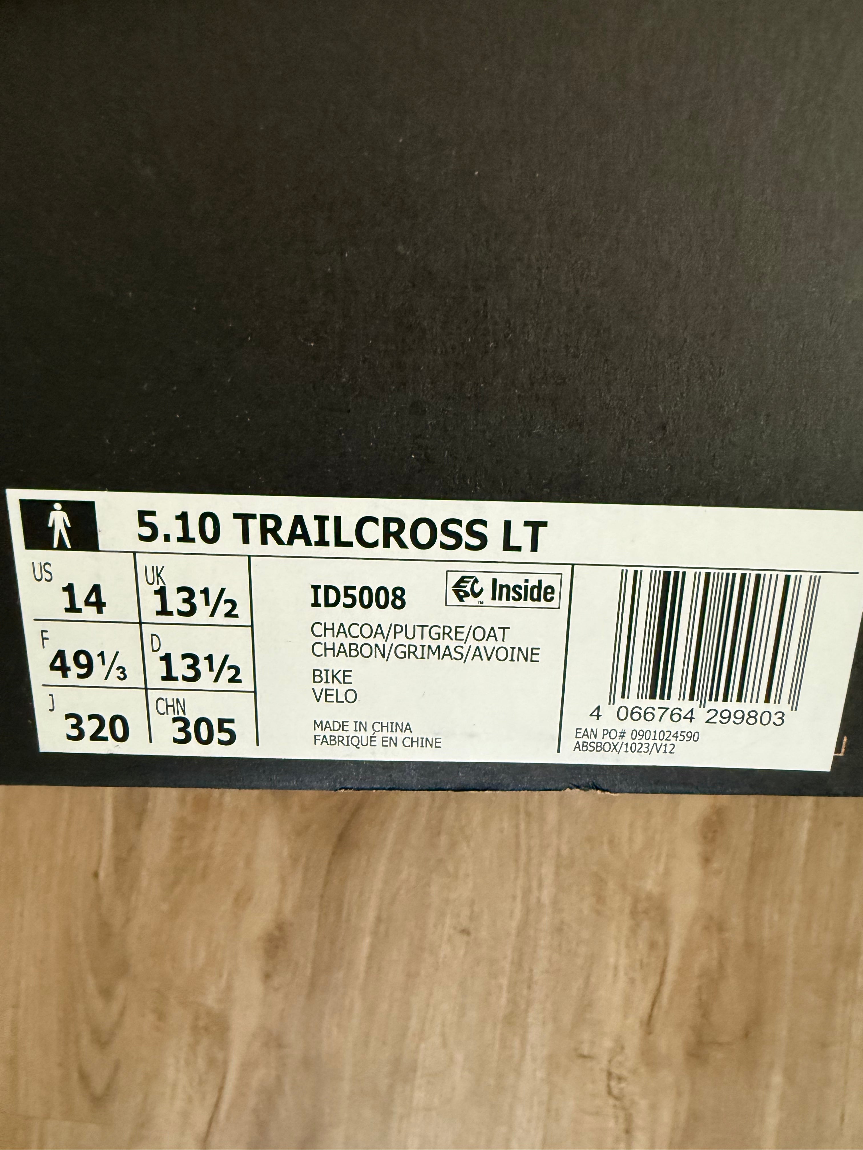 Adidas Five Ten Trailcross LT MTB-Schuhe – Größe 49 1/3 (US 14) – Neu in OVP