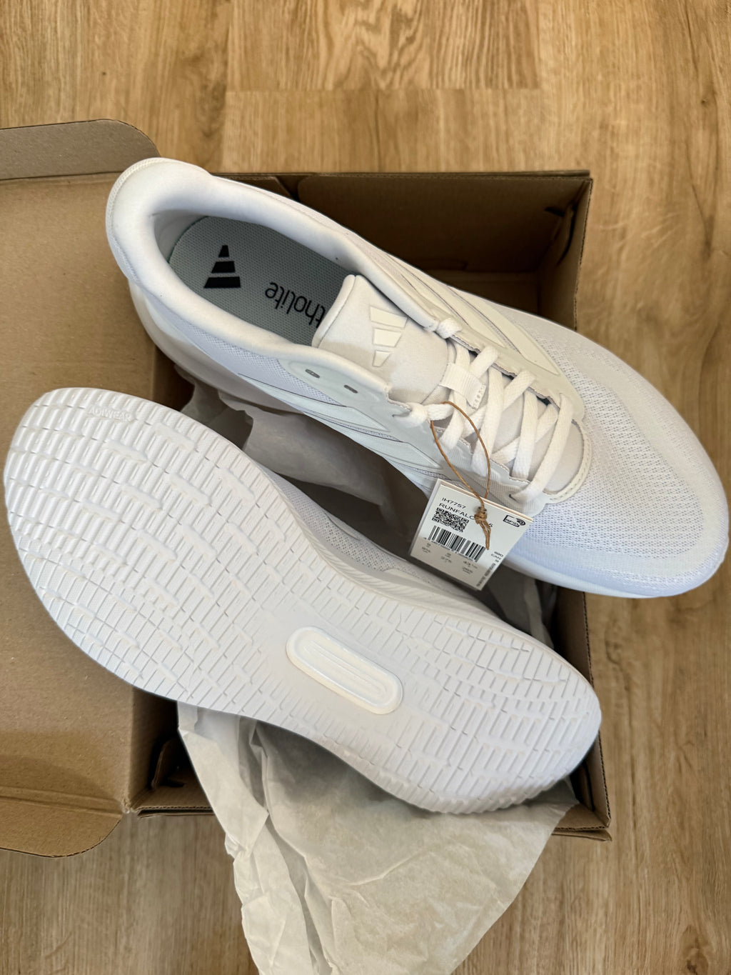 Adidas Runfalcon 5 Herren Laufschuhe – Größe 43 1/3 – Weiß