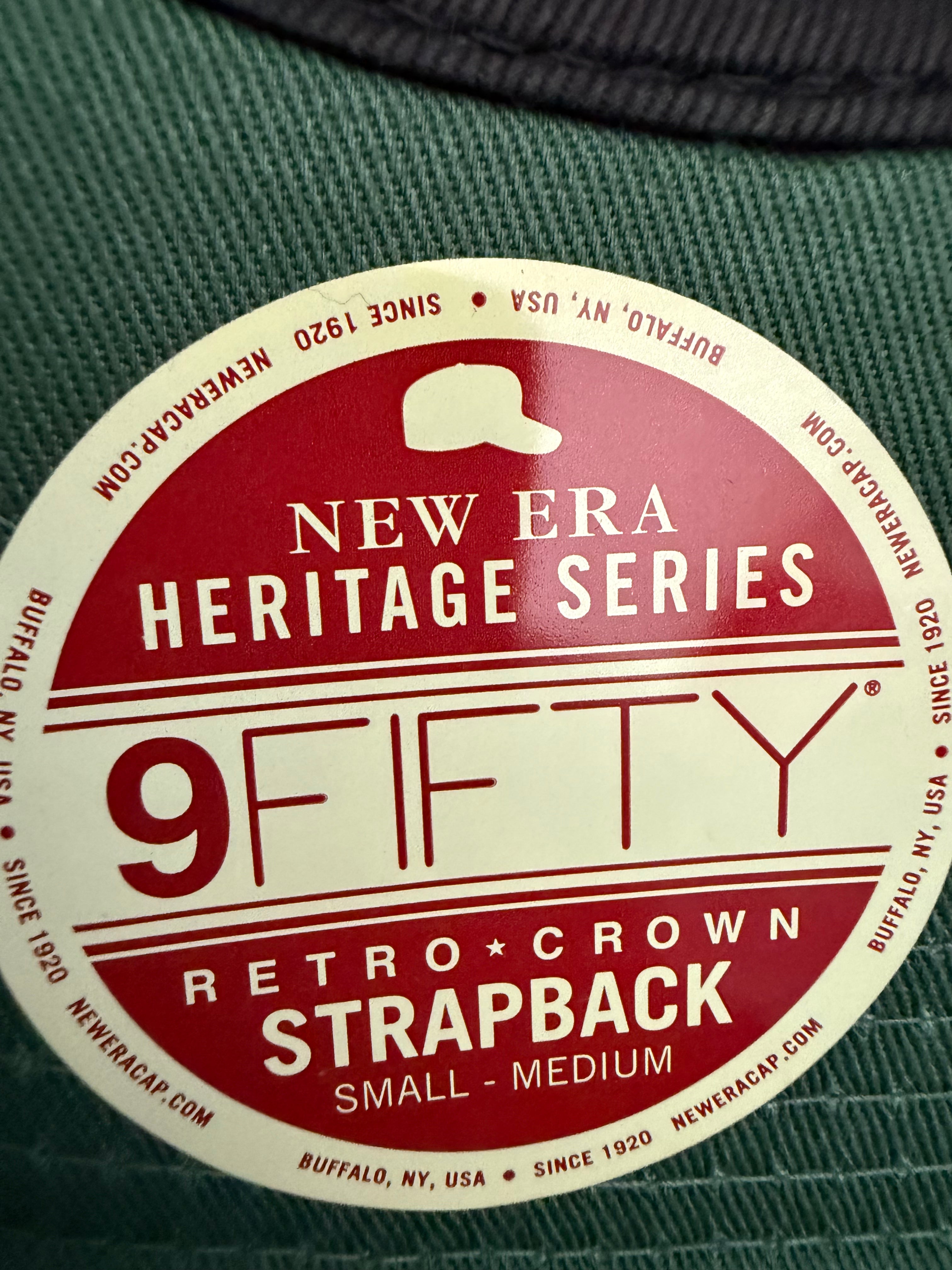 New Era Heritage Series 9FIFTY Retro Crown Strapback Cap – Oakland Athletics – Neu