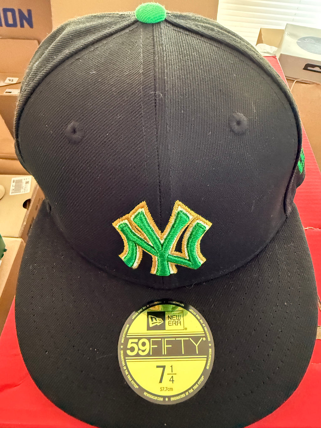 New Era 59FIFTY New York Yankees MLB Cap – Größe 7 1/4 (57,7 cm) – Neu