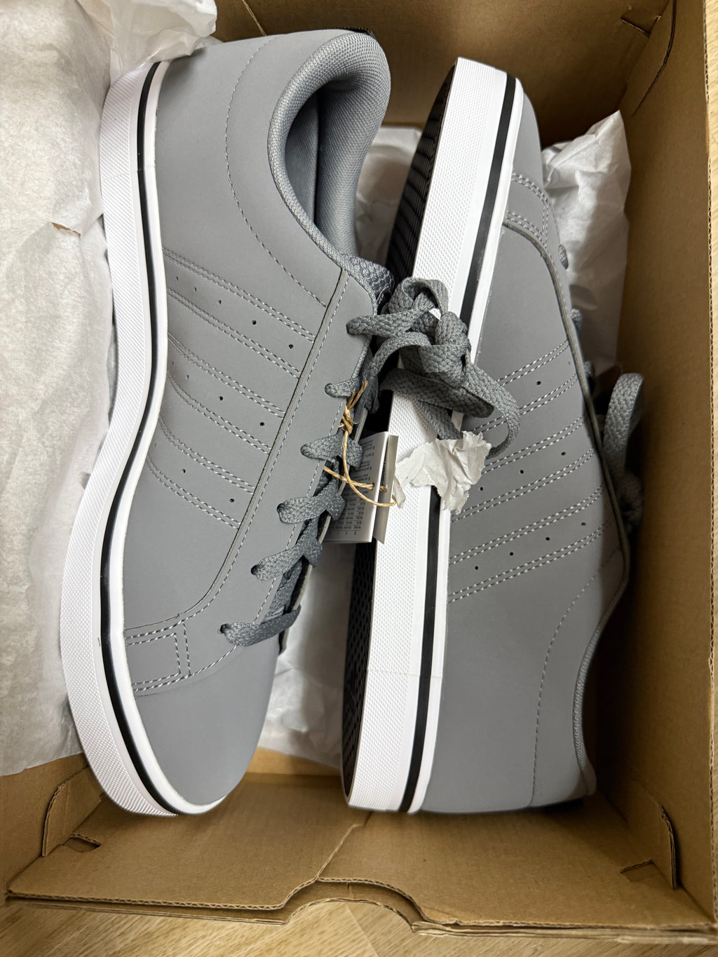 Adidas VS Pace 2.0 Sneaker – Grau – Größe 42 2/3 der Karton hat einen kleinen Defekt am Deckel