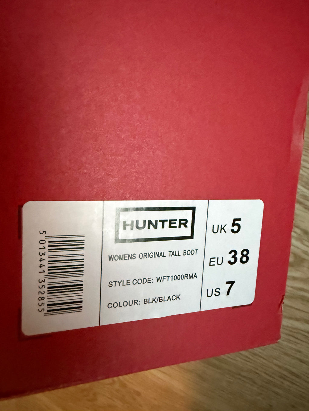 Hunter Original Tall Gummistiefel – Schwarz – Gr. 38 – Neu