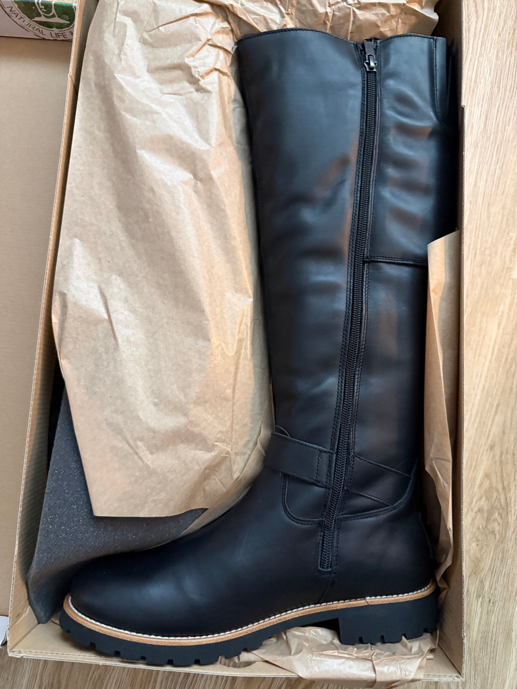 Panama Jack Damen-Langschaftstiefel Amberes Igloo Trav B1 – Schwarz – Gr. 40 – Neu