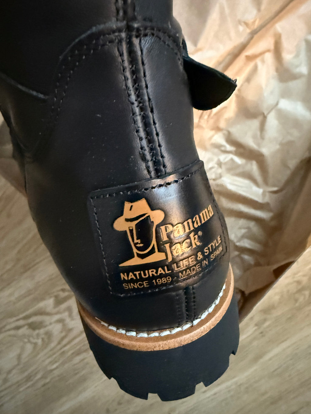 Panama Jack Damen-Langschaftstiefel Amberes Igloo Trav B1 – Schwarz – Gr. 40 – Neu
