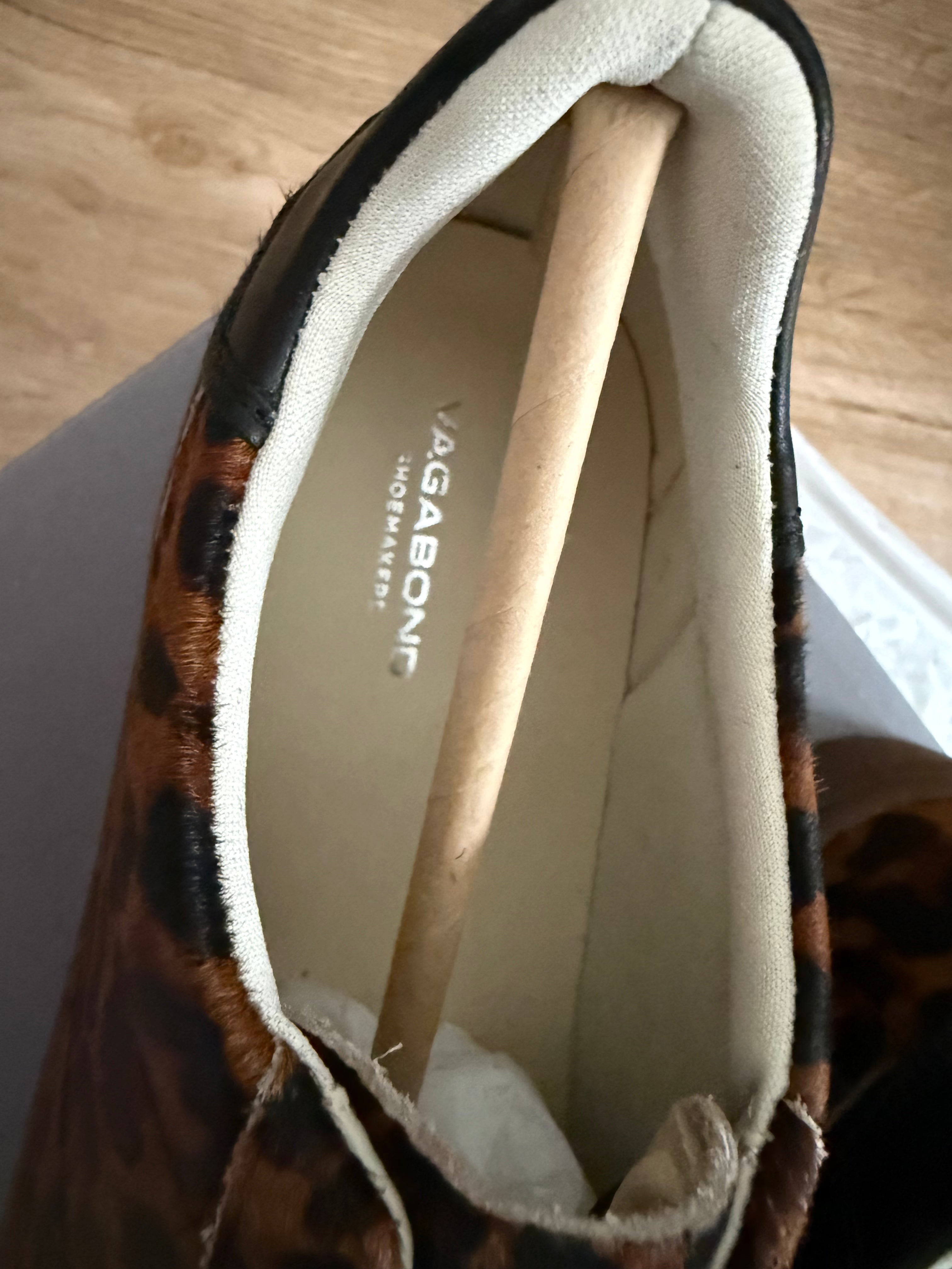 Vagabond Damen Sneaker – Gr. 38 – Leo-Print – Echtleder – Stylischer Hingucker