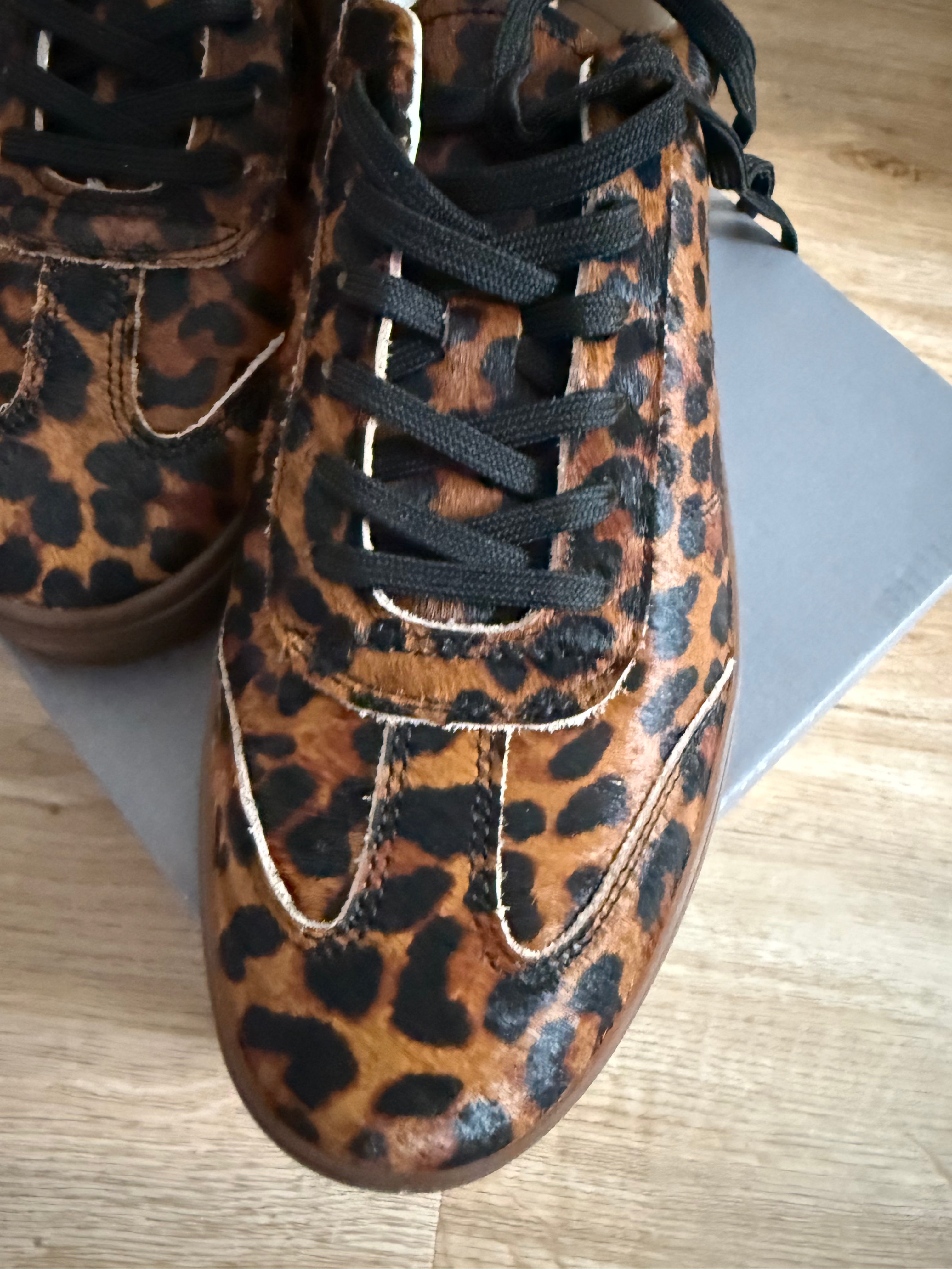 Vagabond Damen Sneaker – Gr. 38 – Leo-Print – Echtleder – Stylischer Hingucker