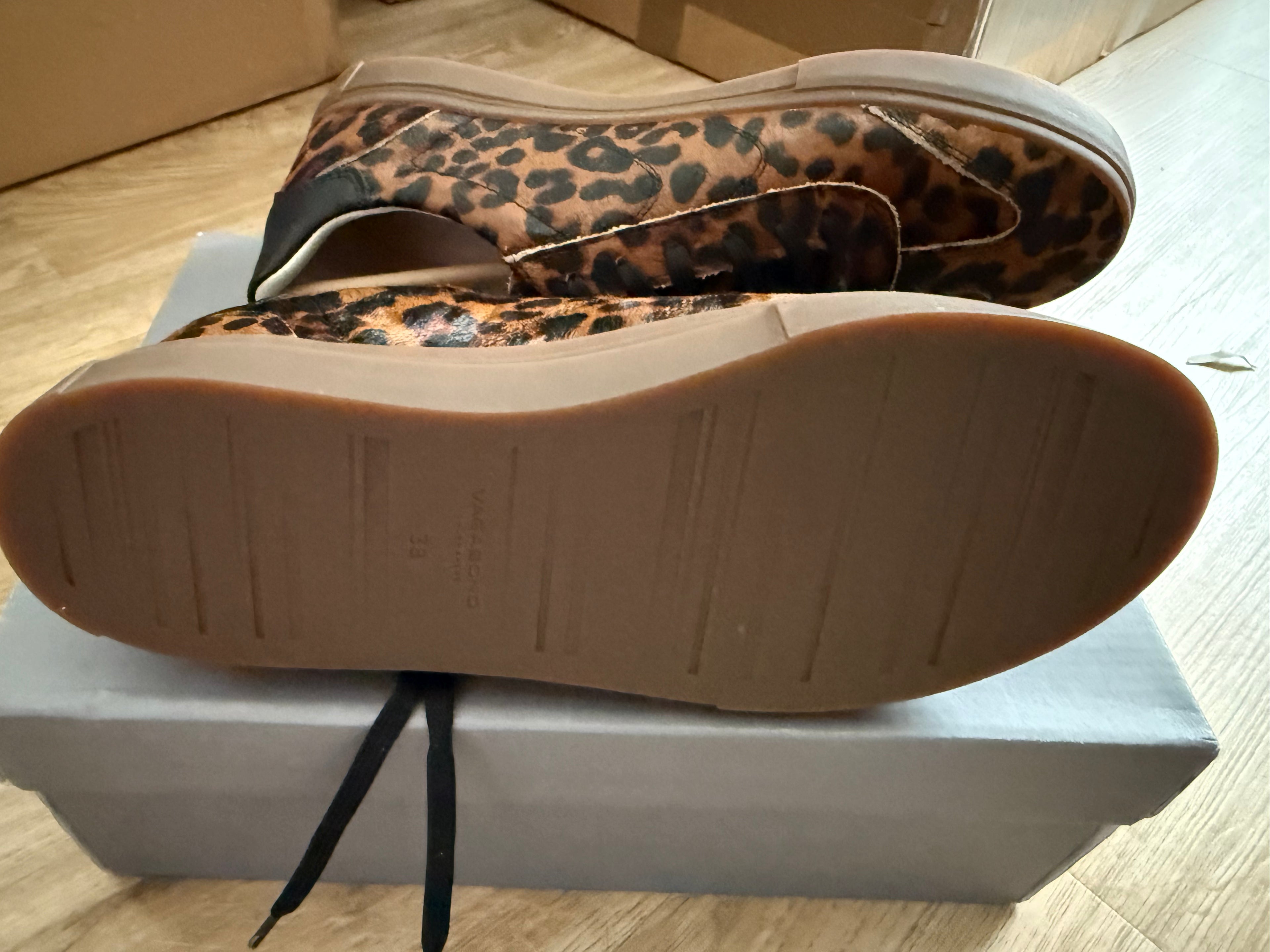 Vagabond Damen Sneaker – Gr. 38 – Leo-Print – Echtleder – Stylischer Hingucker