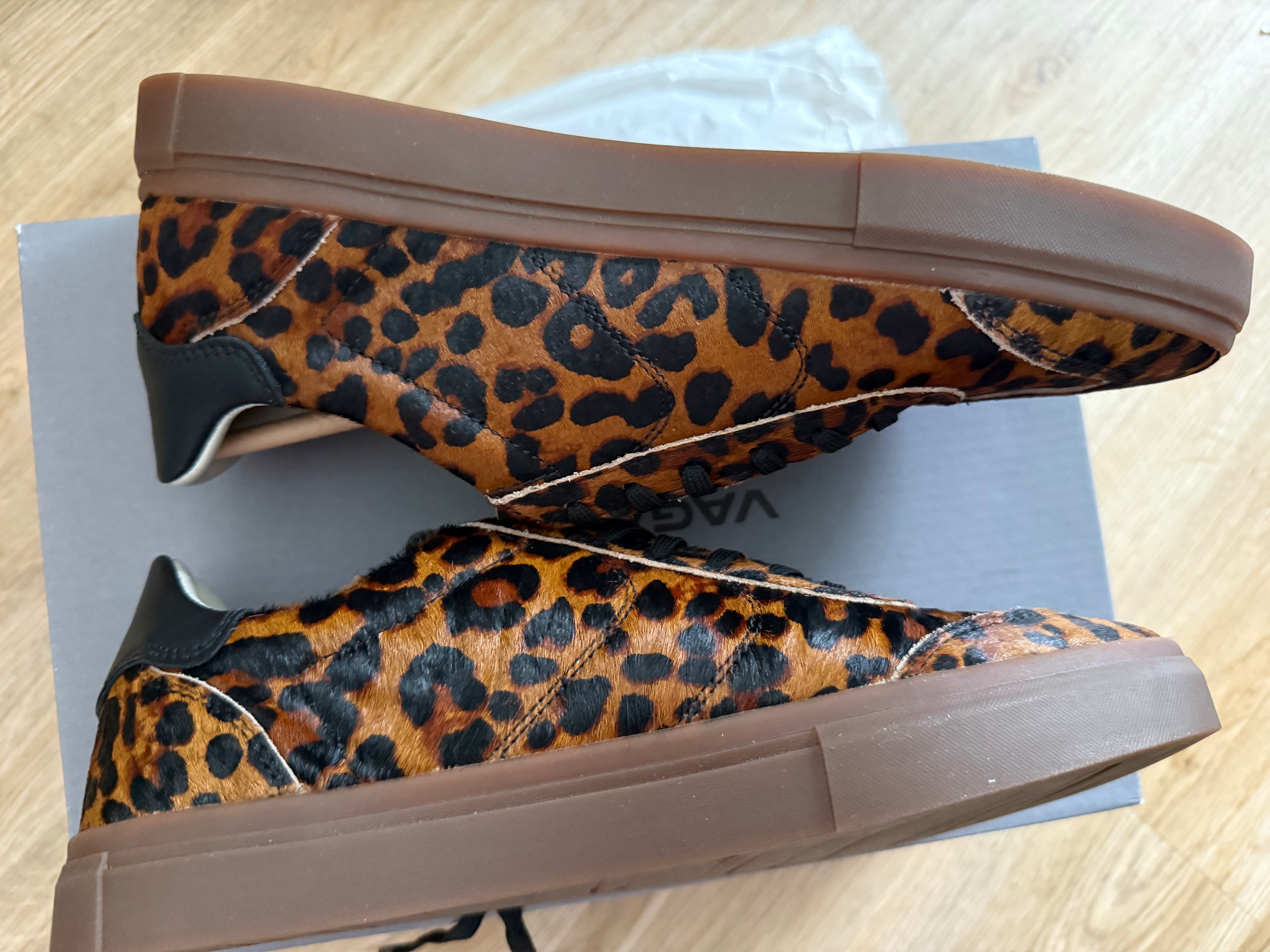 Vagabond Damen Sneaker – Gr. 38 – Leo-Print – Echtleder – Stylischer Hingucker
