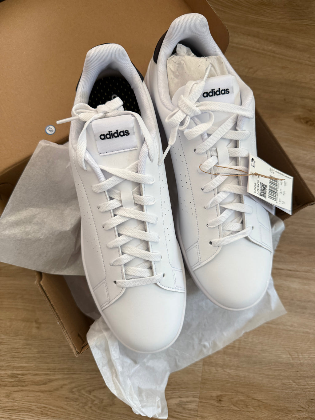 Adidas Herren Sneaker – Weiß – Gr. 46 2/3 – Neu mit Etikett