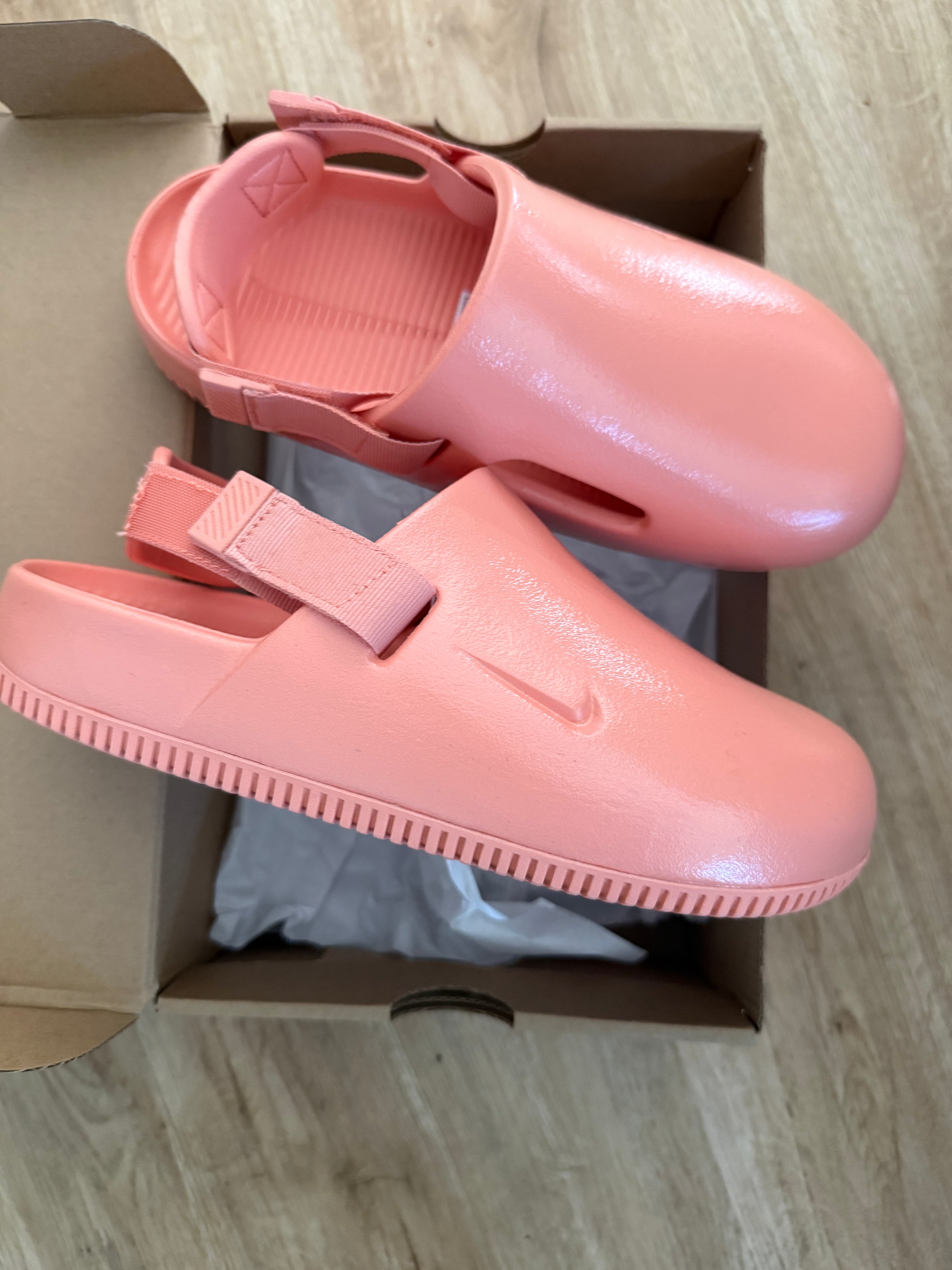 Nike Calm Mule Damen – Apricot – Neu – Größe 39