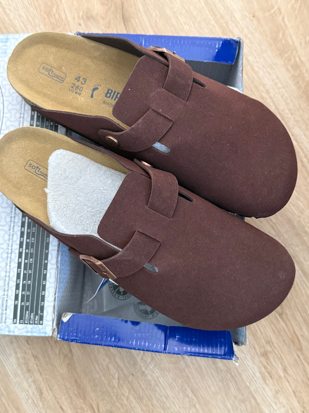 Birkenstock Boston BS Clogs – Mocha – Größe 43 – Regular Fit – Neu