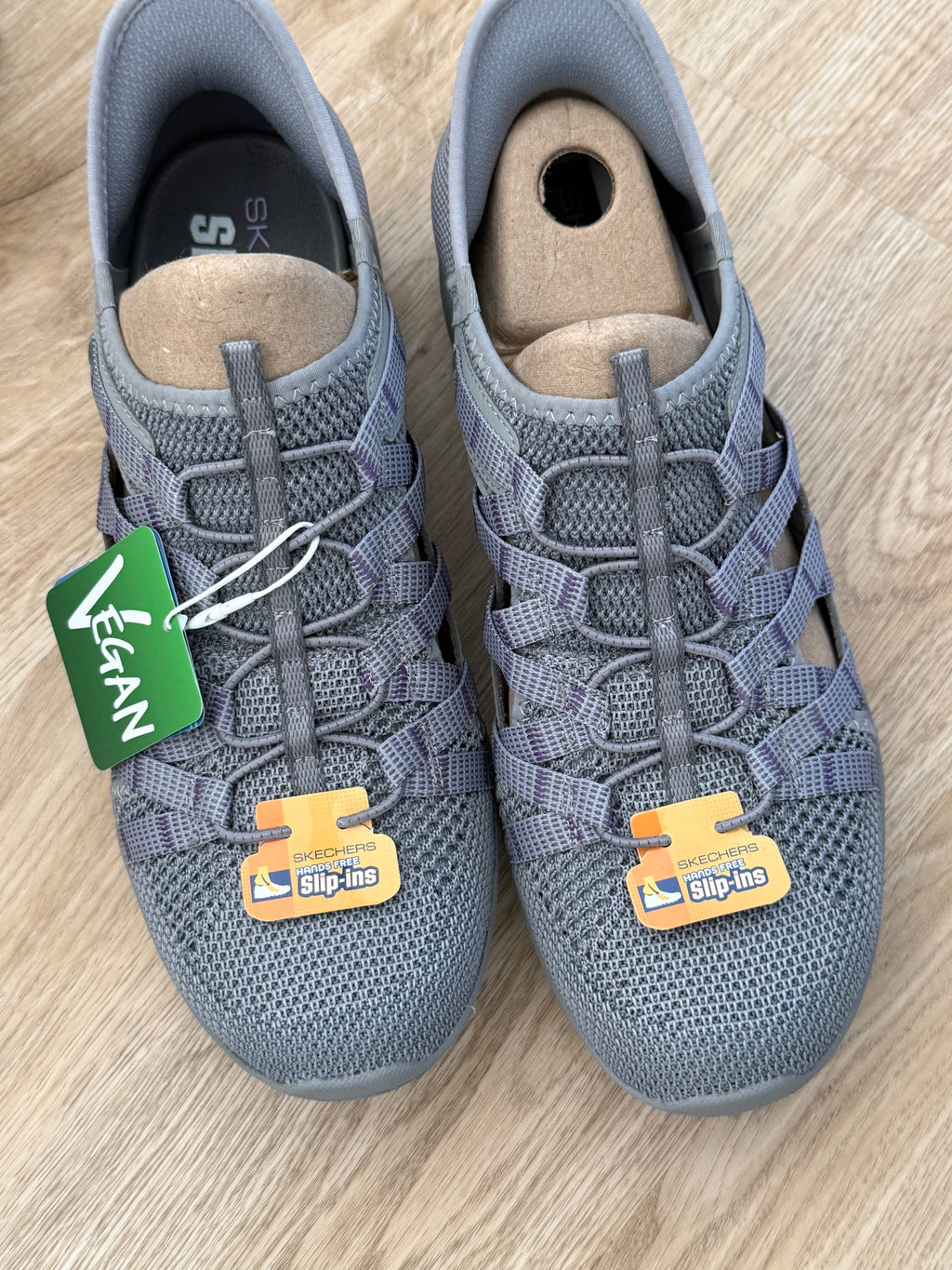 Skechers Hands Free Slip-ins – Damen Sneaker – Grau – Größe 40 – Vegan – Neu ohne Karton