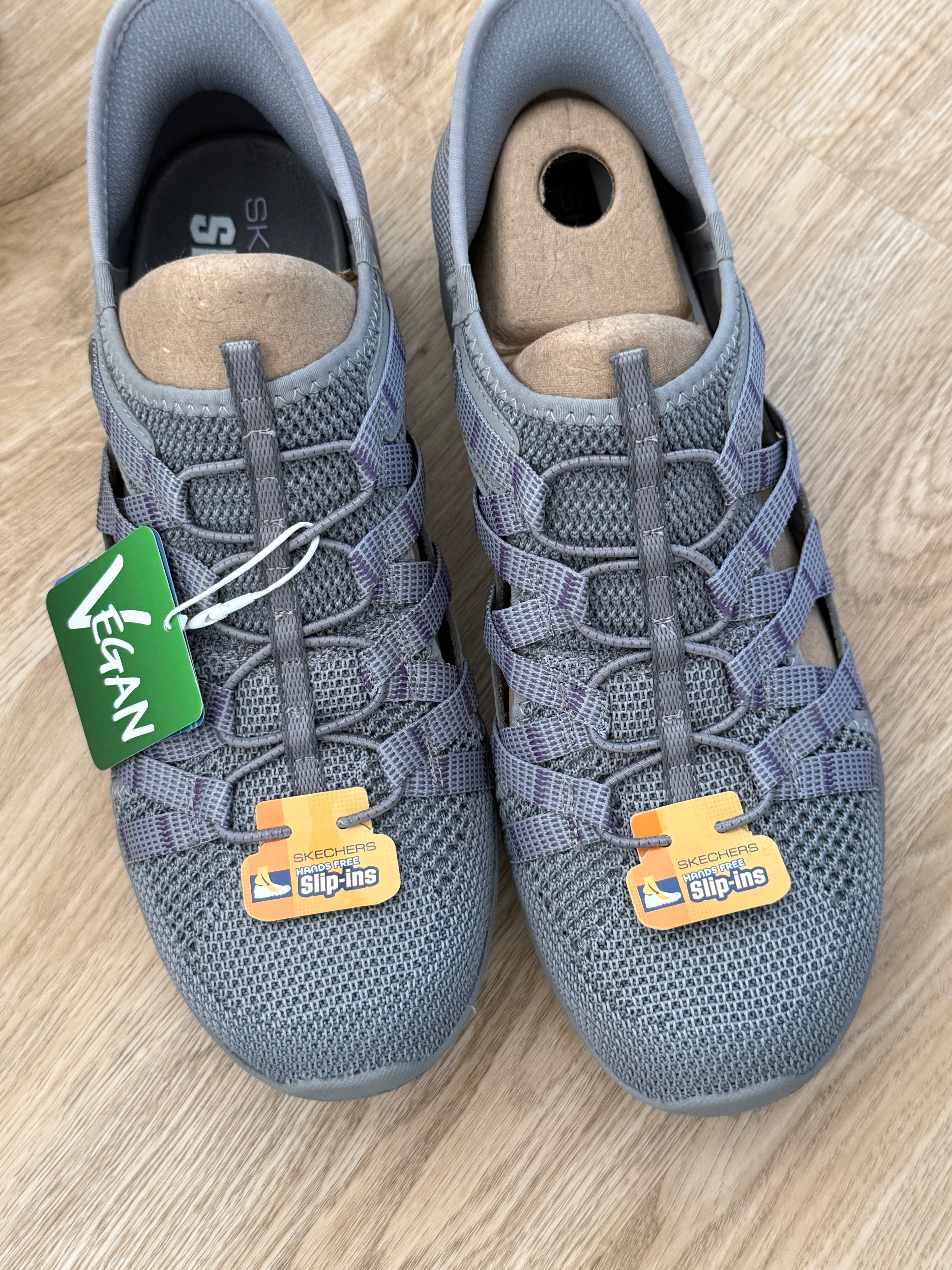 Skechers Hands Free Slip-ins – Damen Sneaker – Grau – Größe 40 – Vegan – Neu ohne Karton