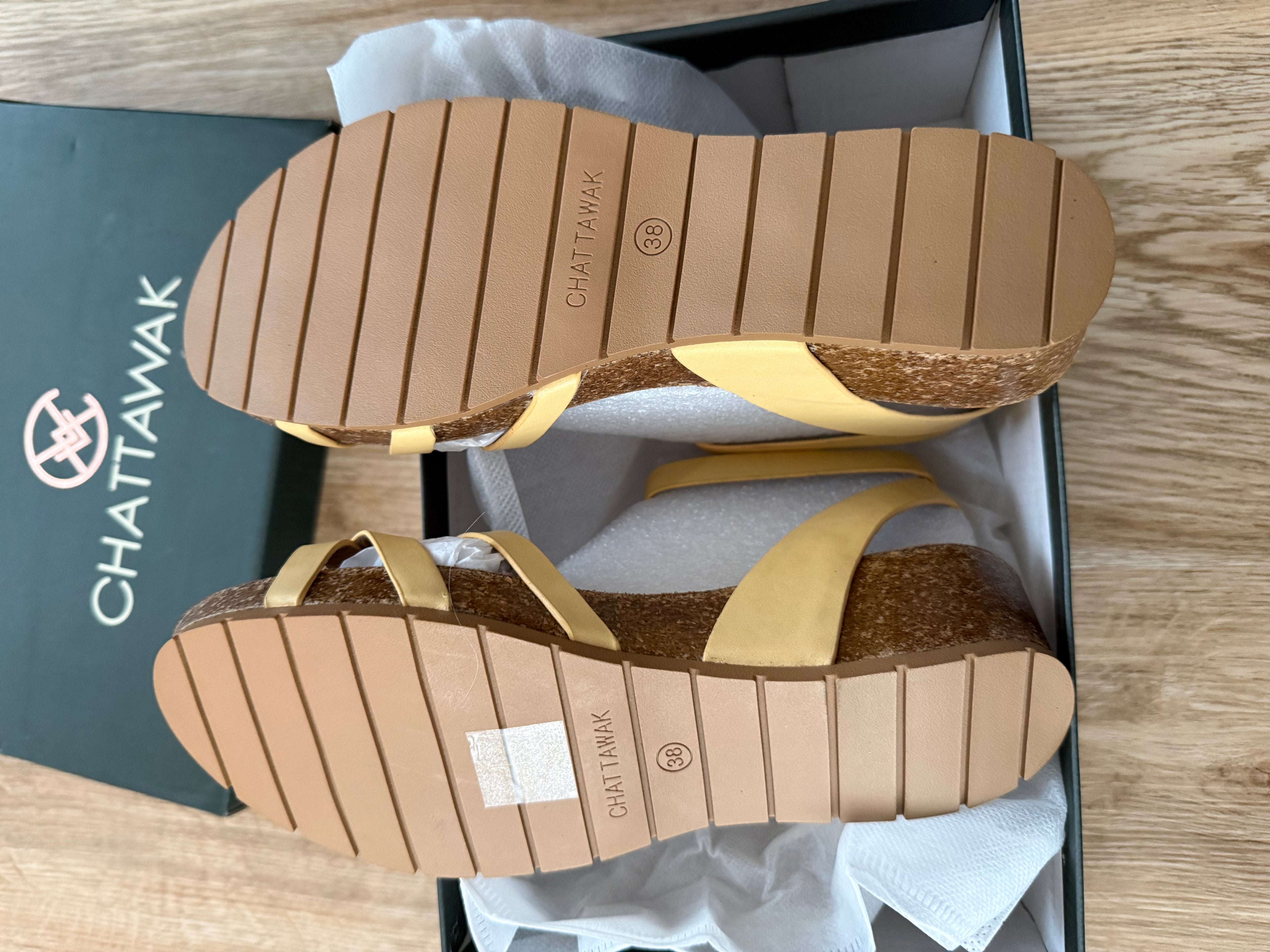 Chattawak Damen-Sandalen – Modell Butter – Größe 38 – Neu