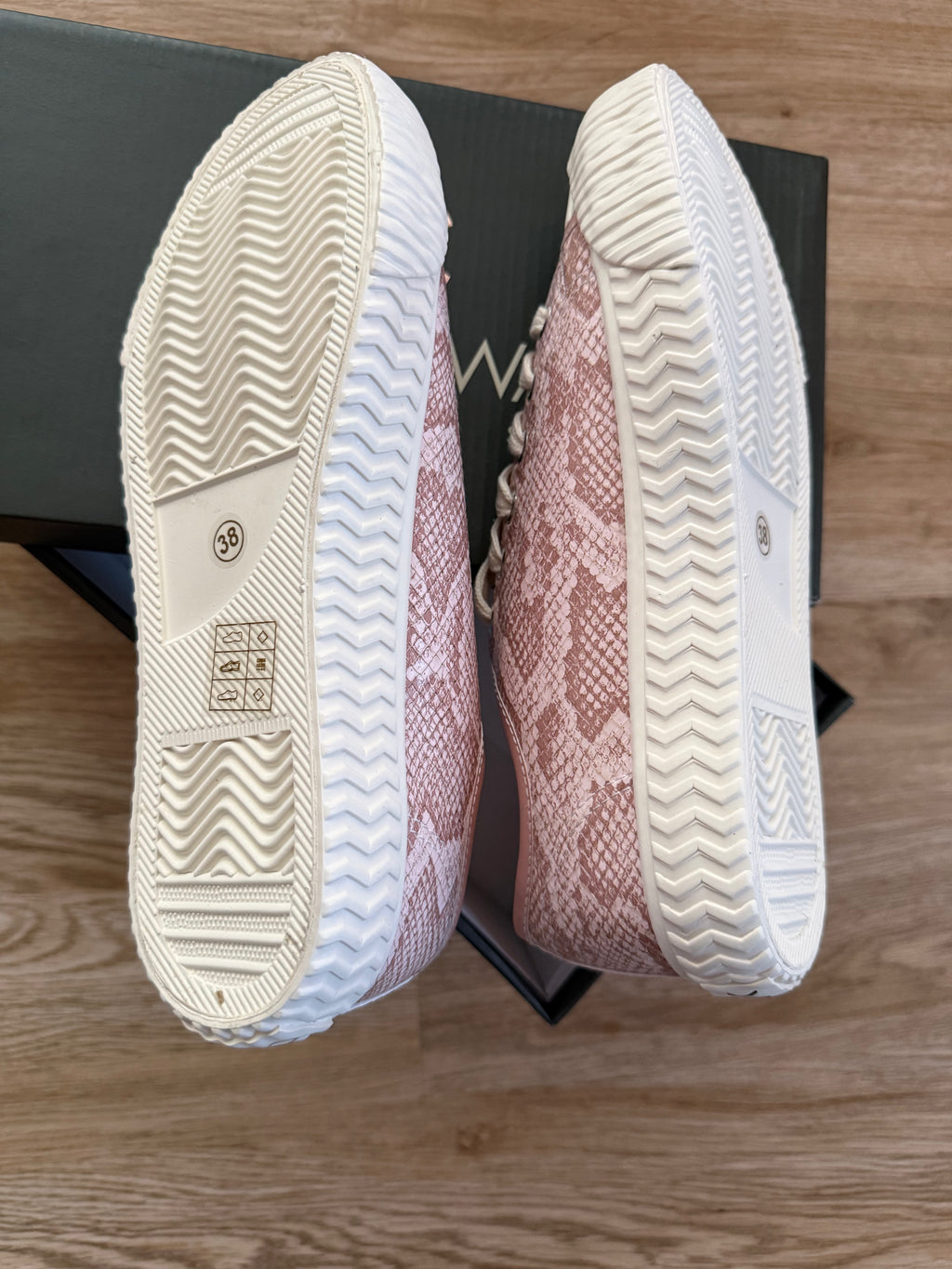 Chattawak Roman Sneaker Damen Gr. 38 Rosa – Neu – Schlangenoptik Freizeitschuhe
