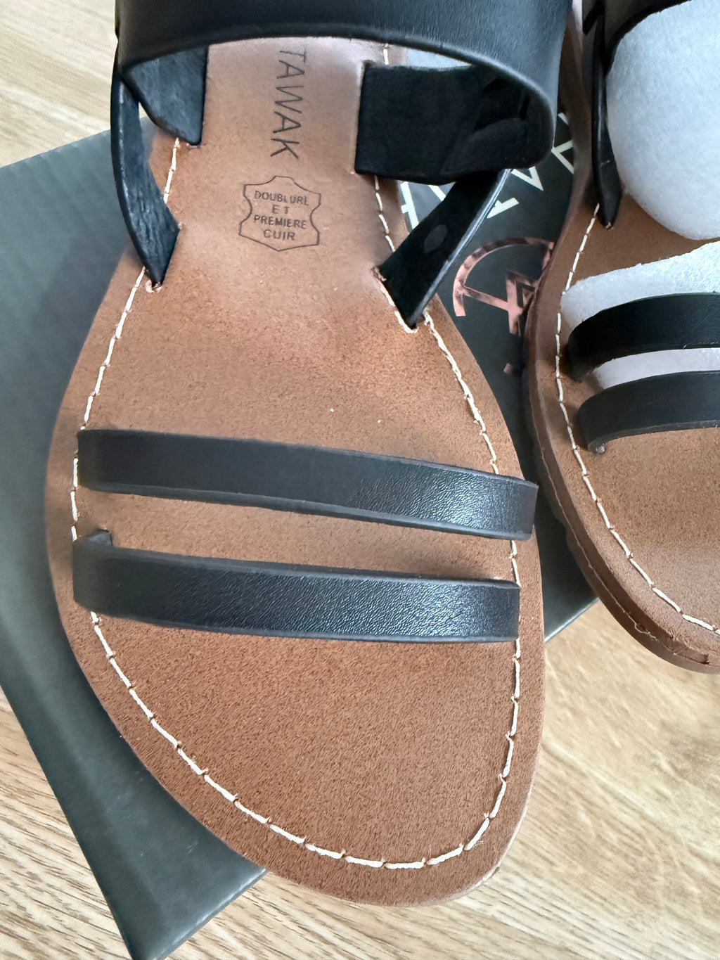 CHATTAWAK Damen Sandalen Schwarz – Größe 36– Neu