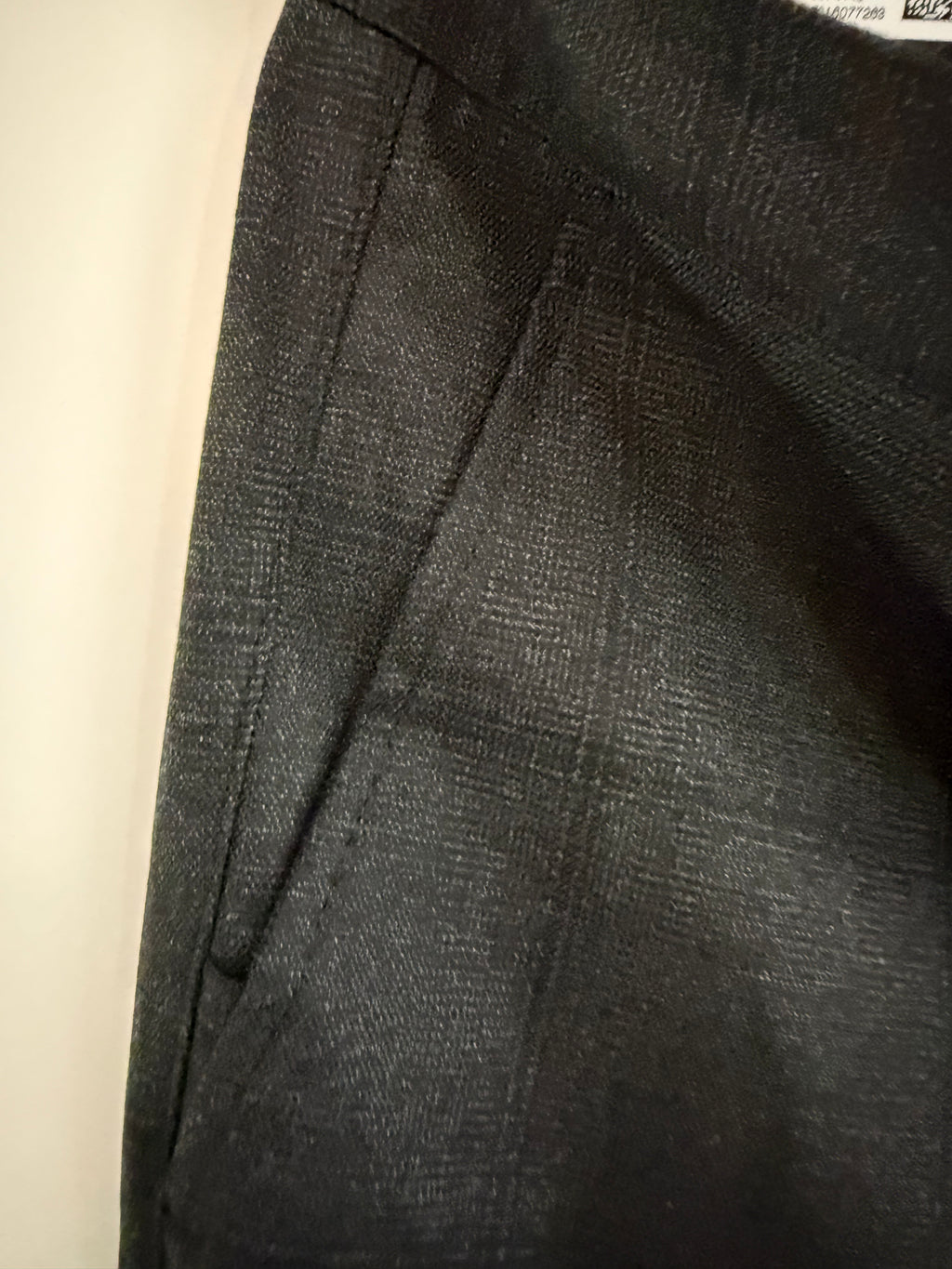 BOSS Herren Chino Slim Fit – Dunkelgrau kariert – Gr. 34–36 – Neu mit Etikett