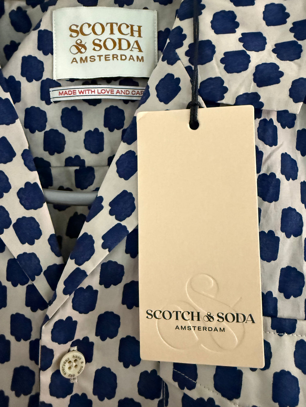Scotch & Soda Herren Kurzarmhemd – Neu mit Etikett – Gr. S