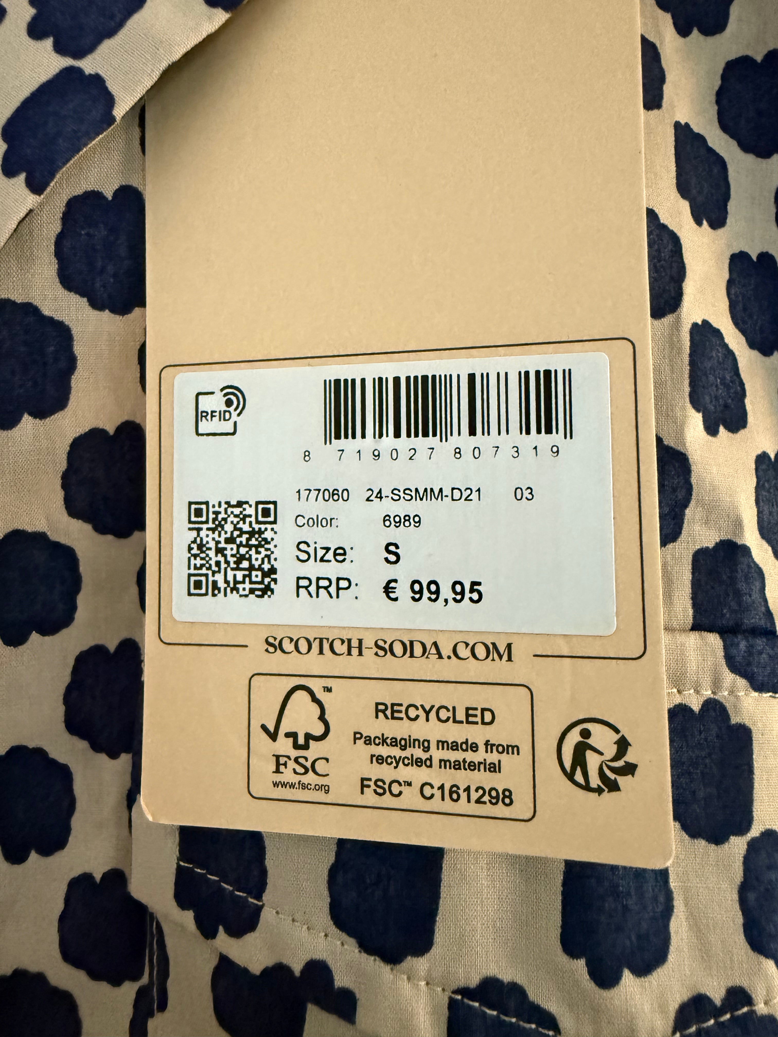 Scotch & Soda Herren Kurzarmhemd – Neu mit Etikett – Gr. S