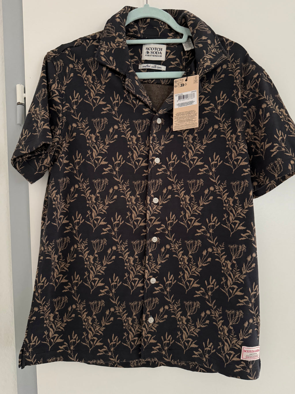 Scotch & Soda Amsterdam Kurzarmhemd – Gr. S – Neu mit Etikett