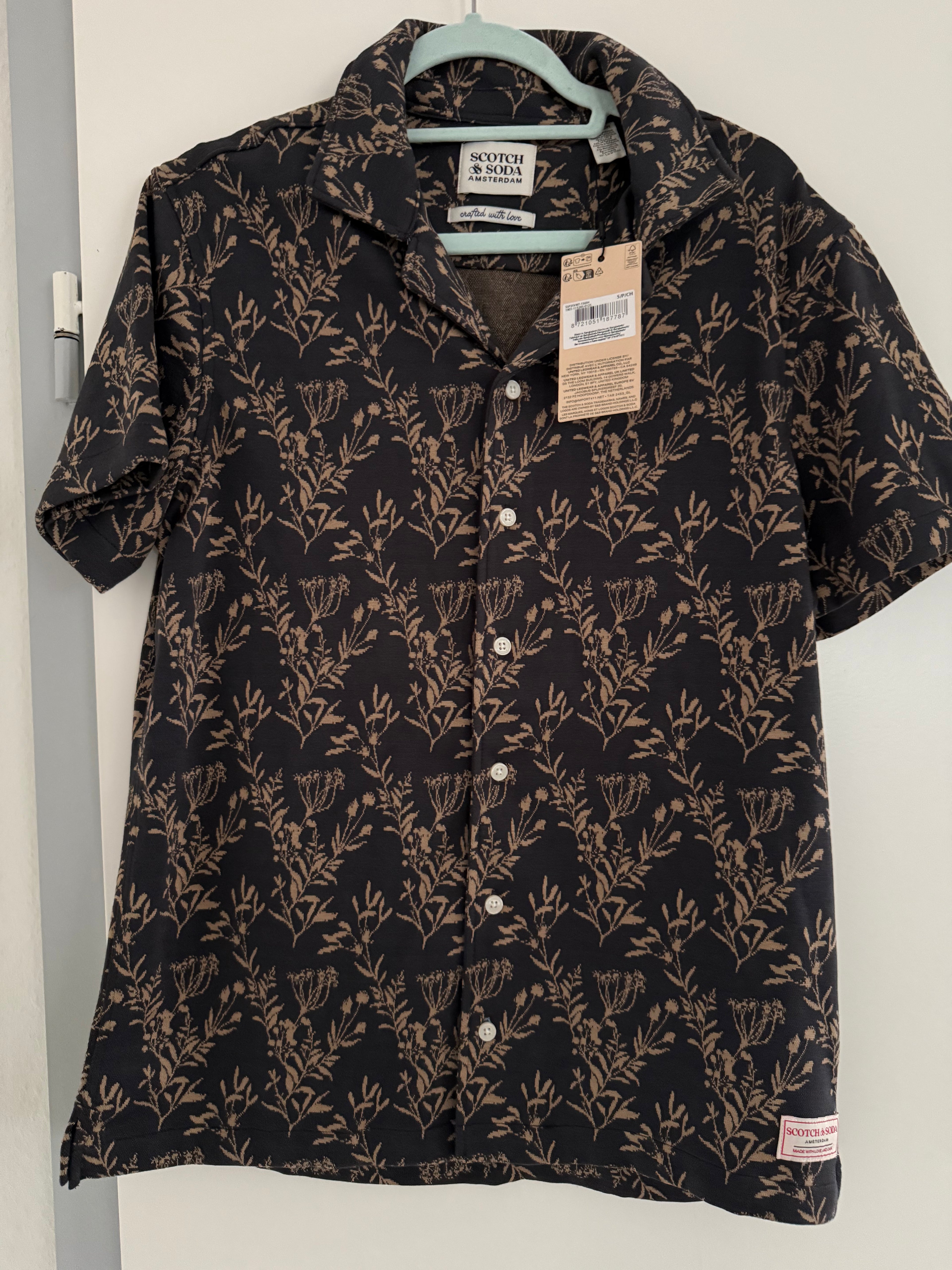 Scotch & Soda Amsterdam Kurzarmhemd – Gr. S – Neu mit Etikett