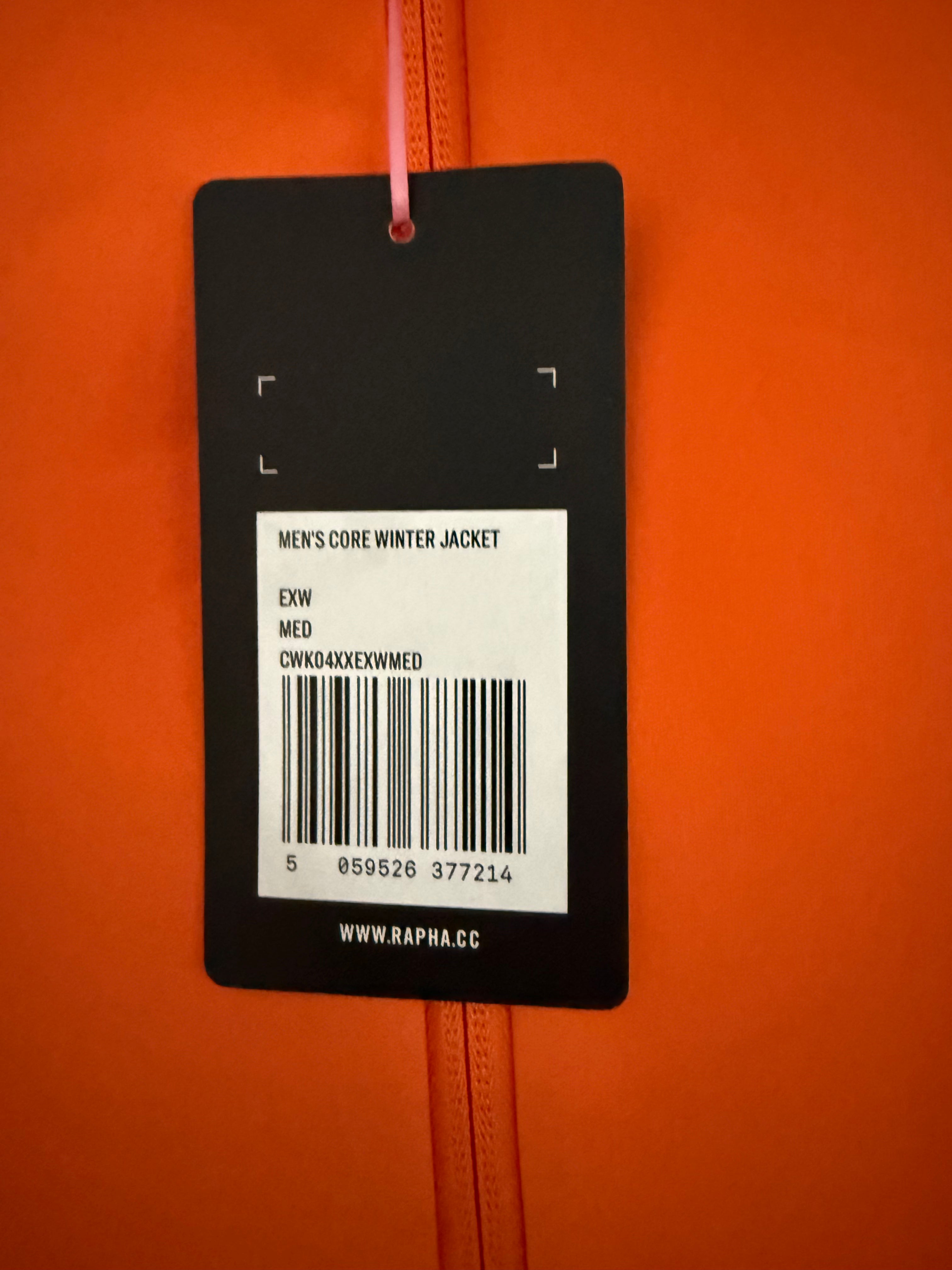Rapha Core Jacket Herren – Orange – Größe M