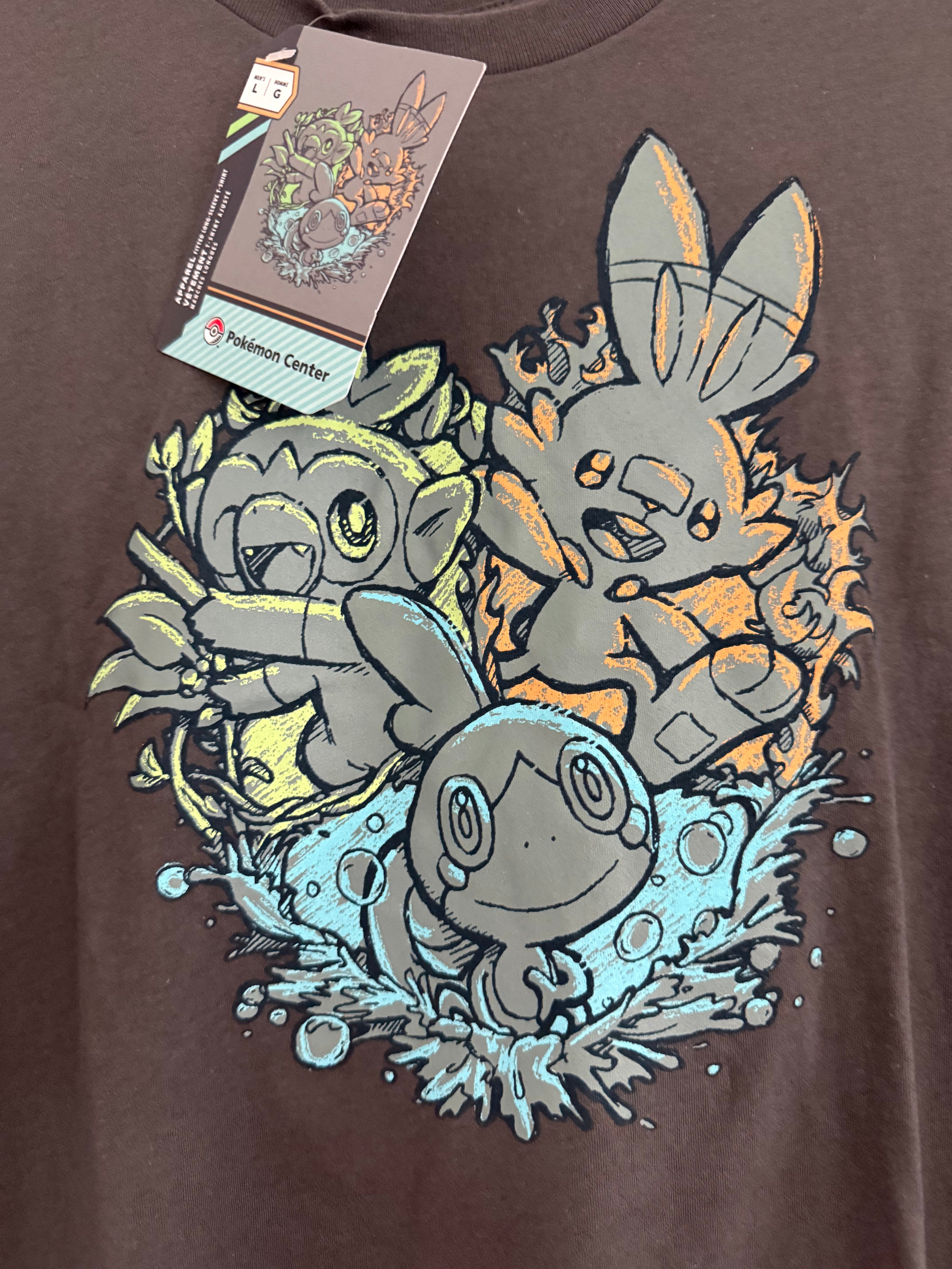 Pokémon Center Galar Friends Langarmshirt – Gr. L – Neu mit Etikett