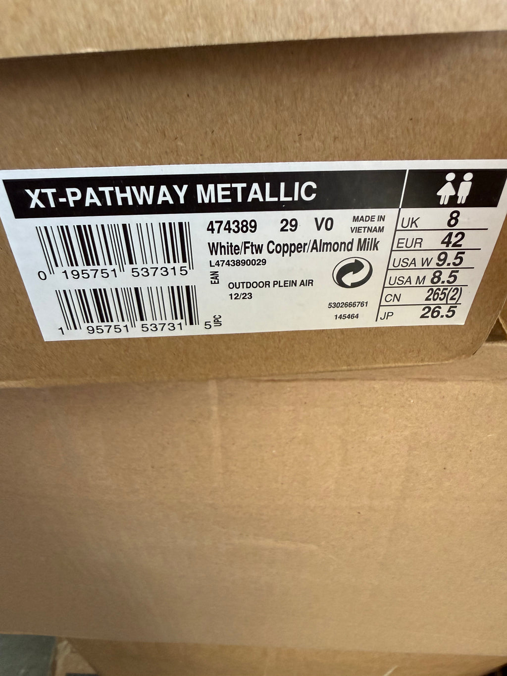 Salomon XT-Pathway Metallic – White / Ftw Copper / Almond Milk Gr42