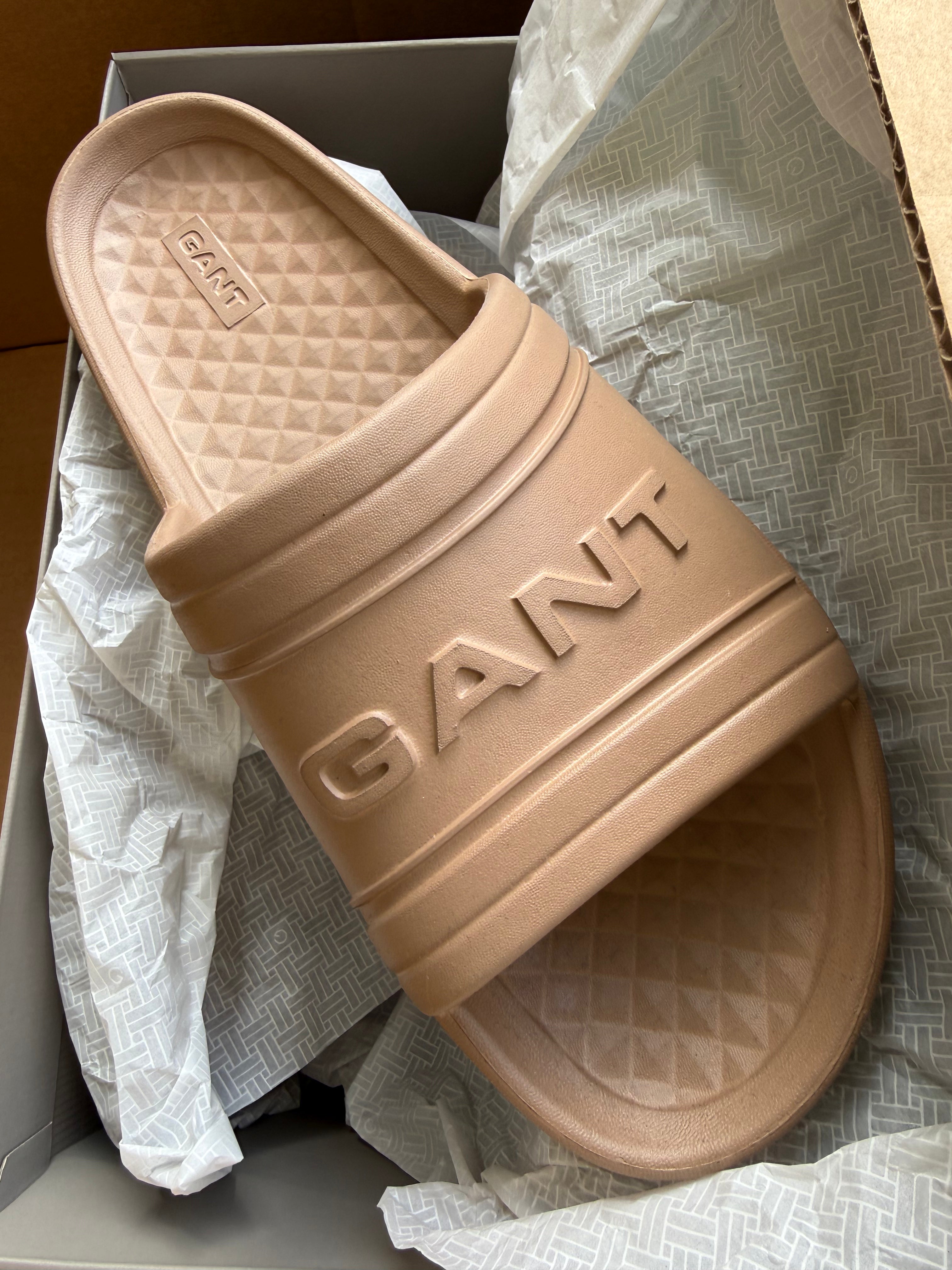 Gant GLADYN - Pantolette flach - warm Khaki Gr 42