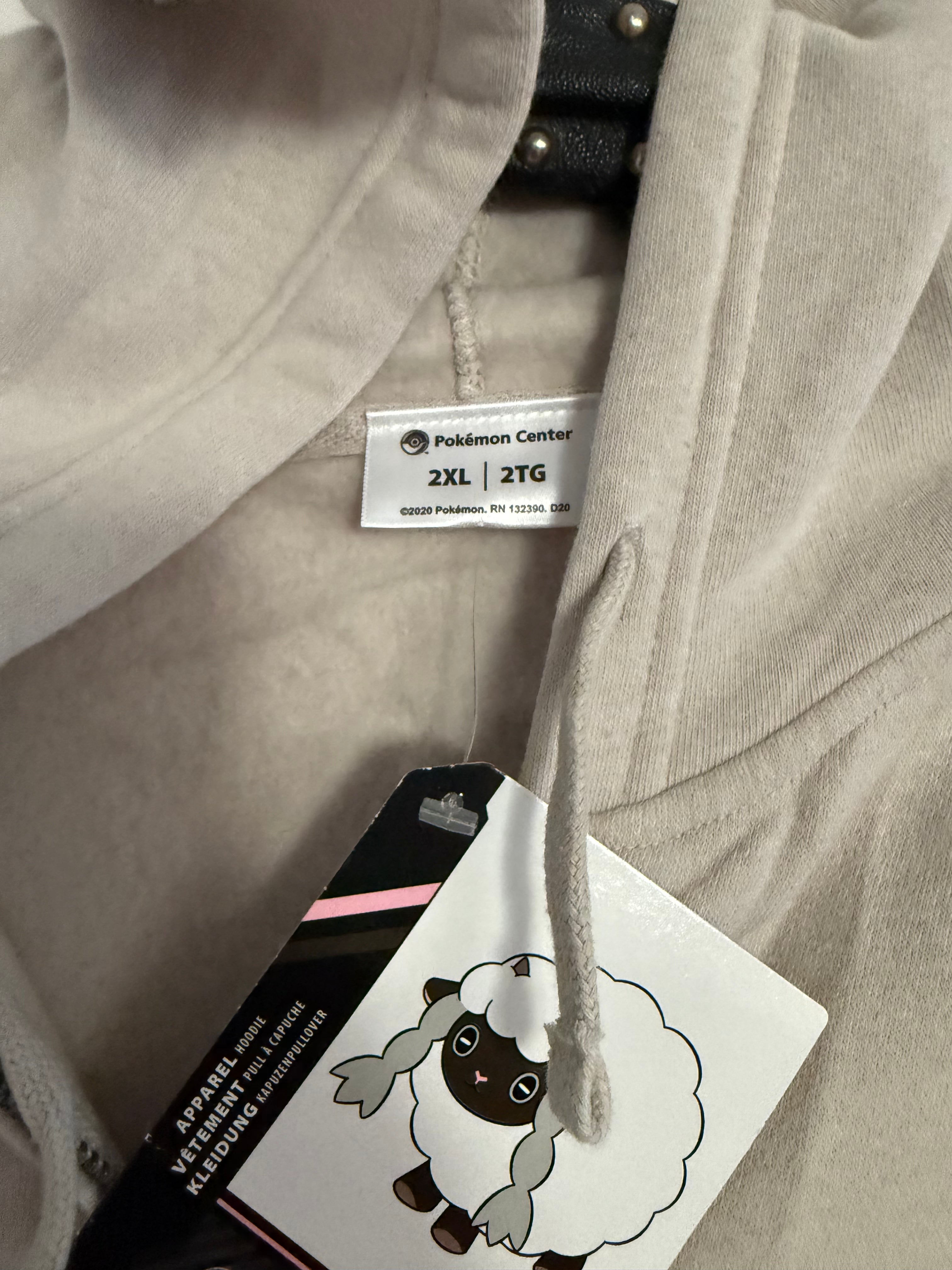Pokémon Center Mareep Hoodie – Neuware mit Originaltags – Größe 2XL / 2TG