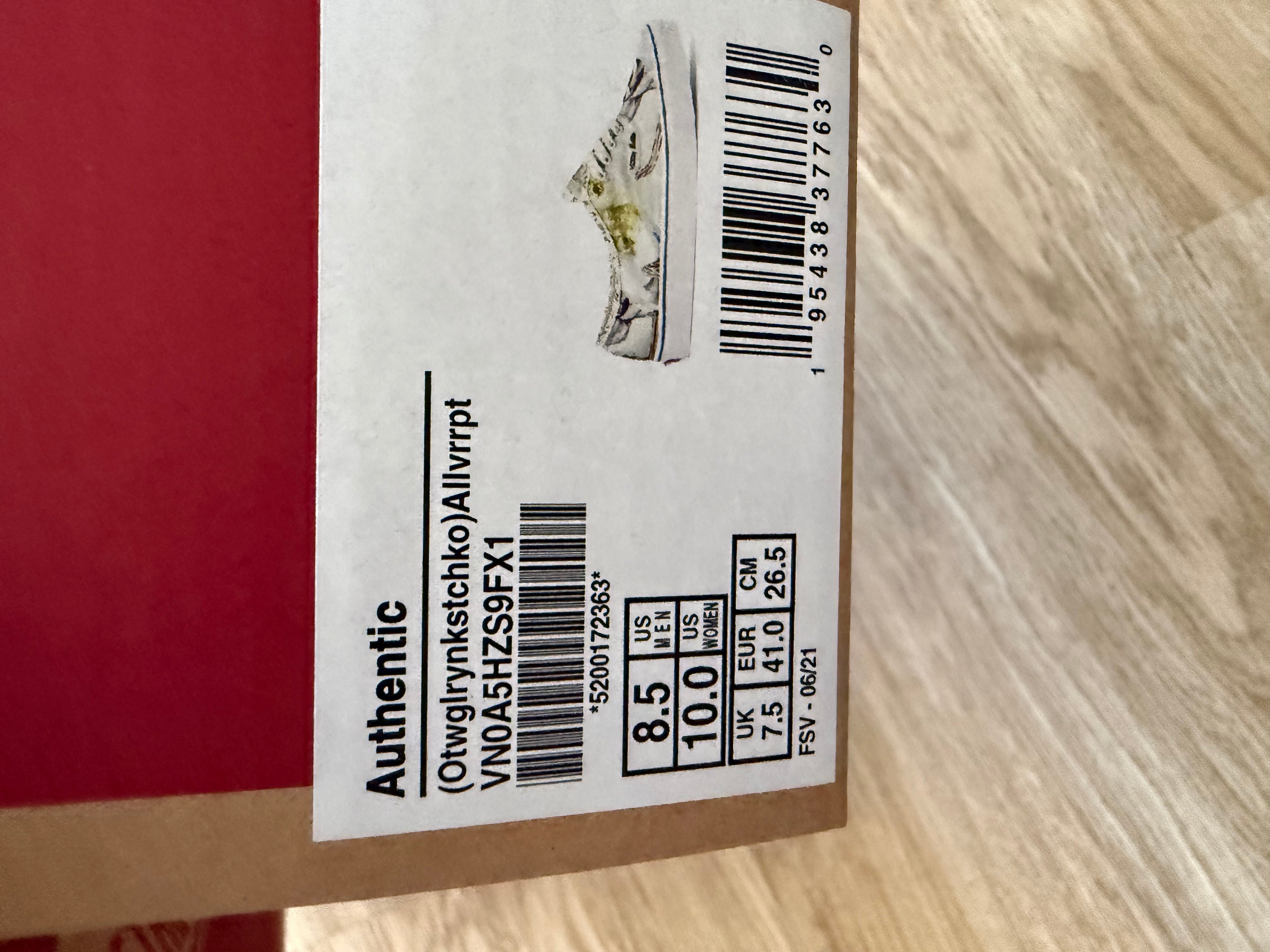 Vans Off The Wall Gallery Sneaker – Gr. 41 – Neu mit Etikett